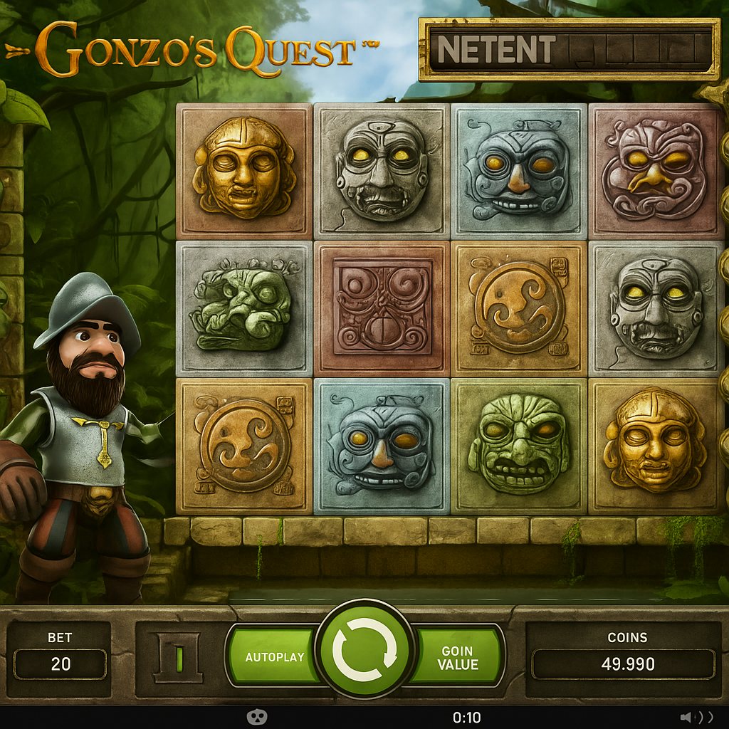 RainBet - Gonzo's Quest Slot Game by NetEnt