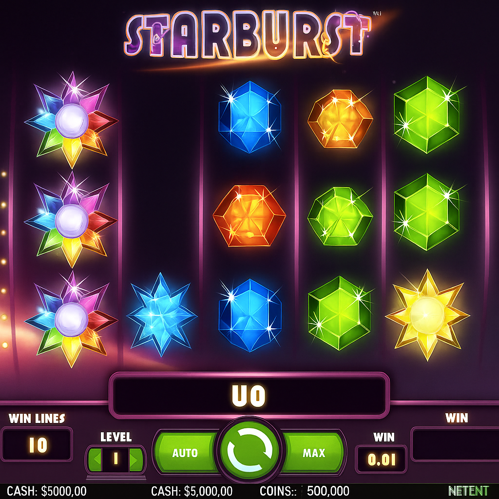 RainBet - Starburst Slot Game by NetEnt